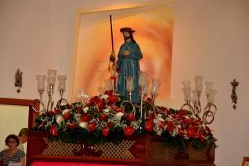 Procesión de Santiago Apóstol en Lomo Cementerio-Telde (Foto Francisco Javier Santana)